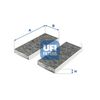 Фильтр салона UFI 54.287.00
