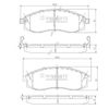 Комплект гальмівних колодок, дискове гальмо NIPPARTS J3601066