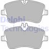 Комплект гальмівних колодок, дискове гальмо DELPHI LP1696 (23144, 23145, D872-7747)