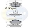 комплект спирачно феродо, дискови спирачки