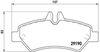 Комплект гальмівних колодок, дискове гальмо BREMBO P 50 084 (29190, D1317 8431)