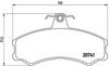 BREMBO Brake Pad Set, disc brake P A6 024