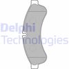 Комплект гальмівних колодок, дискове гальмо DELPHI LP2063