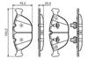 комплект спирачно феродо, дискови спирачки