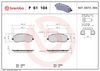 BREMBO Brake Pad Set, disc brake P 61 104