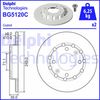 Тормозной диск DELPHI BG5120C
