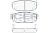 Комплект тормозных колодок, дисковый тормоз ICER 181720 (23993, 23997, 24058, D1261-8379)