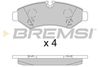Комплект гальмівних колодок, дискове гальмо BREMSI BP3848 (20747, D2201-9442, SPB848)