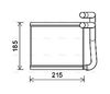 Теплообмінник, опалення салону AVA QUALITY COOLING HY6393