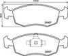 BREMBO Brake Pad Set, disc brake P 23 192