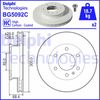 Гальмівний диск DELPHI BG5092C