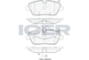 Комплект тормозных колодок, дисковый тормоз ICER 181662-202 (23915, 23916, D1308-8423)