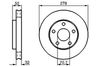 Тормозной диск BOSCH 0 986 478 486 (BD414)