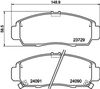Комплект тормозных колодок, дисковый тормоз HELLA PAGID 8DB 355 009-771 (T1284, 23729, 24090, 24091, 7656D787)