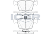 Комплект гальмівних колодок, дискове гальмо ICER 182098 (25009, 25011, D1761-8996, D2255-9493)