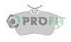 Комплект тормозных колодок, дисковый тормоз PROFIT 5000-0970