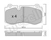 Комплект тормозных колодок, дисковый тормоз METELLI 22-0669-0 (D1223, 23960)