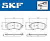 комплект спирачно феродо, дискови спирачки