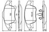 Bosch Brake Pad Set, disc brake 0 986 494 837