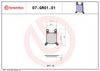 BREMBO Brake Pad Set, disc brake 07GR0101