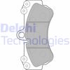 Комплект гальмівних колодок, дискове гальмо DELPHI LP2057 (23692, D1007)