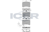 Комплект гальмівних колодок, дискове гальмо ICER 141321 (20651, 21634, 21635, 23175, 23176, D703-7933)