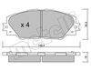 Комплект гальмівних колодок, дискове гальмо METELLI 22-0748-0 (D1211, 24337)