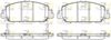 Комплект гальмівних колодок, дискове гальмо ROADHOUSE 21548.02 (PSX2154802, 25792, 25793, 25794, D1654-8883)