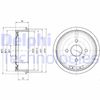 Тормозной барабан DELPHI BF102