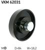 SKF Tensioner Pulley, V-ribbed belt VKM 62031