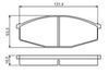 Комплект тормозных колодок, дисковый тормоз BOSCH 0 986 494 566 (BP1487, E4 90R-02A0590/2520, 20863)