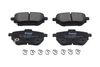 Набір гальмівних колодок, дискове гальмо KAVO PARTS kbp-10089