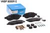 Комплект гальмівних колодок, дискове гальмо SKF VKBP 80009 E (24468, 24469)