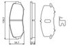 комплект спирачно феродо, дискови спирачки