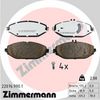 Комплект гальмівних колодок, дискове гальмо ZIMMERMANN 22076.990.1 (22076)