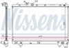 Nissens Radiator, engine cooling 64795A