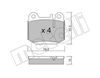 Комплект гальмівних колодок, дискове гальмо METELLI 22-0564-0 (D0874, 23157)