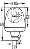 Hella 2RL 006 846-001 Rotating Beacon