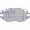 Комплект гальмівних колодок, дискове гальмо DELPHI LP3306