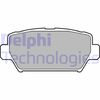 Комплект гальмівних колодок, дискове гальмо DELPHI LP3433