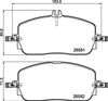 BREMBO Brake Pad Set, disc brake P 50 174