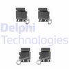 Комплектуючі, колодки гальма дискового DELPHI LX0390