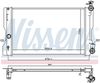 Nissens Radiator, engine cooling 606663