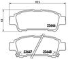 Комплект гальмівних колодок, дискове гальмо BREMBO P 83 056 (23647, 23648, 23646, D995 7895)