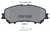 Комплект гальмівних колодок, дискове гальмо TEXTAR 2206503 (22065, 8449D1737, 22065 167 1 4)