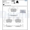 Комплект гальмівних колодок, дискове гальмо DELPHI LP5041EV