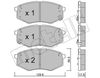 Комплект гальмівних колодок, дискове гальмо METELLI 22-0942-0 (25187, 25188, 25189, D1447)