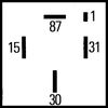 Relé, palivové čerpadlo 4RP 008 189-081