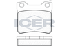 Комплект гальмівних колодок, дискове гальмо ICER 181109 (21278)