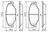 Bosch Brake Pad Set, disc brake 0 986 495 390